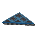 Reinforced Deck Wooden Triangular Flooring - 3 meters