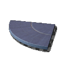 Wooden Deck Curved Flooring - 3 meters