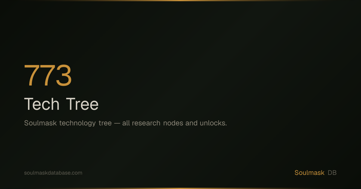 Tech Tree | Soulmask Database